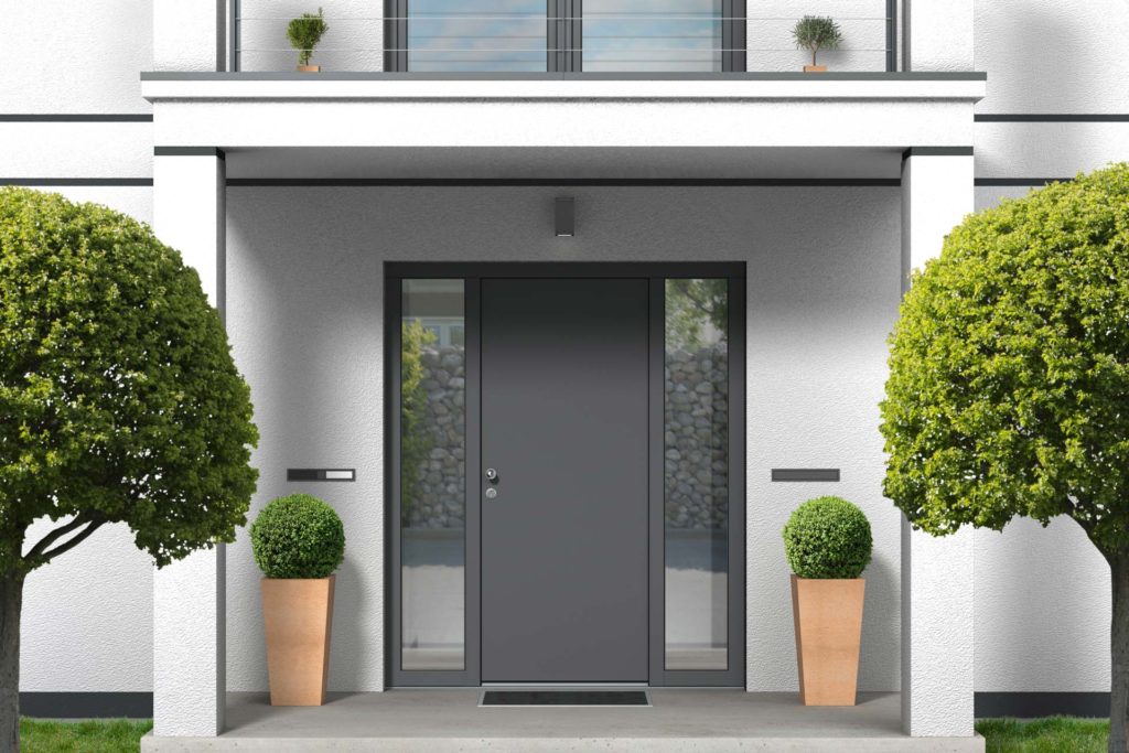 FTM Produkte: Türen - Haustür mit Haustürfüllung in Anthrazit
